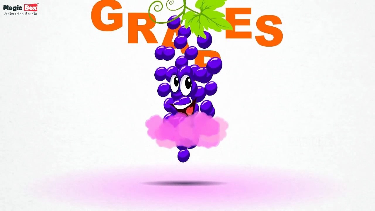 Grapes - Fruits - Pre School - Learn Spelling Videos For Kids