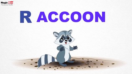 Raccoon - Animals - Pre School - Learn Spelling Videos For Kids