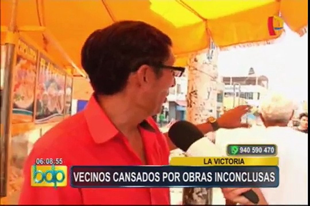 La Victoria: obras inconclusas generan malestar en vecinos