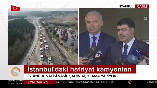 İstanbul'daki hafriyat kamyonları