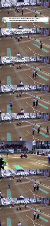 Troisième tour, tir rapide en double, Finale N4, Pignan contre Vallée de Gresse, France Clubs 2018, Balaruc-les-Bains 2018