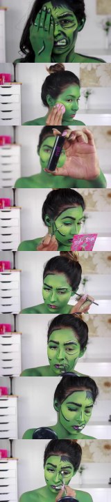 She Hulk/ Hulk Makeup Tutorial Nyx face awards