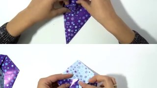 Origami ster vouwen voor kerst