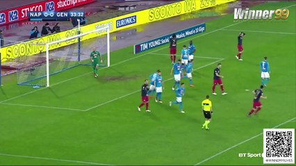 คลิปไฮไลท์เซเรีย อา นาโปลี 1-0 เจนัว Napoli 1-0 Genoa
