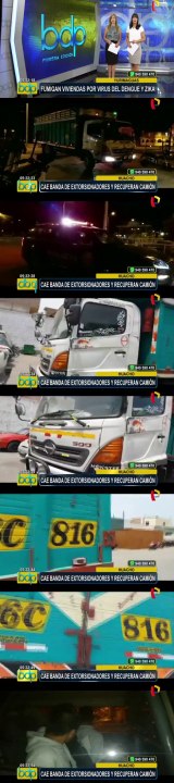 Huacho: desarticulan banda de extorsionadores y recuperan camión