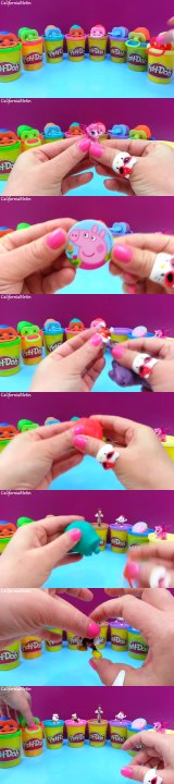 Lollipop Play-Doh Surprise Eggs Kinder Toy Surprise Peppa Pig Mickey Mouse Elves