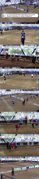 Quatrième tour, finale N2F Nyons contre Roanne, finale N2 Monaco contre Quincieux, France Clubs 2018, Balaruc-les-Bains 2018