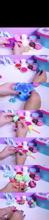 FROZEN Picnic Basket Playset Review - Make Play Doh Lollipops, Cakes, Desserts and More!