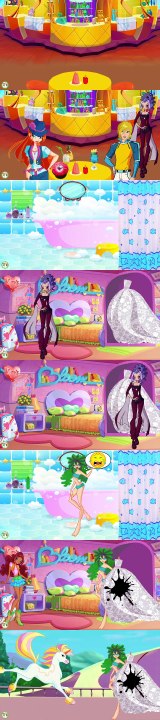 WINX CLUB love story fan animation cartoon Blooms Wedding Dress