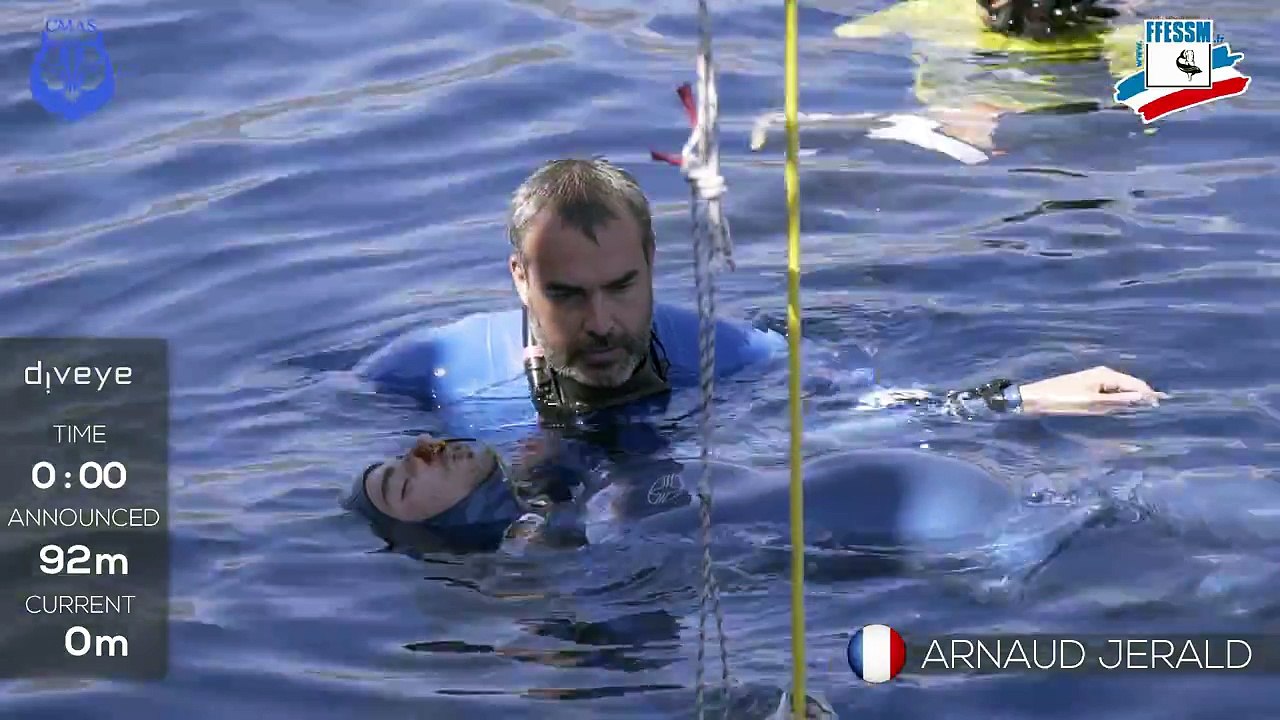 Descente en apnée - 92m