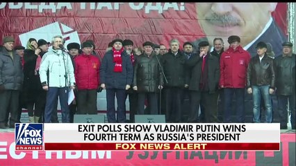 President Vladimir Putin wins a fourth term in office