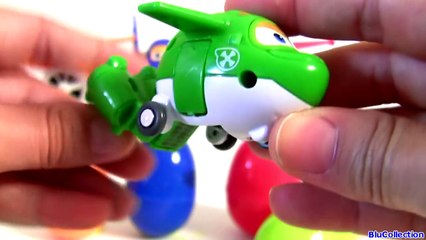 Learn Colors with SUPER WINGS SURPRISE EGGS 출동 슈퍼윙스 ! 디즈니 계란 장난감 서프라이즈 Children Toys