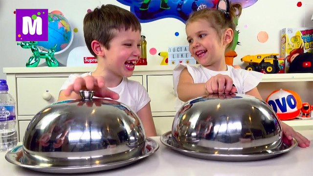 Катя и Макс новый ЧЕЛЛЕНДЖ SQUISHY FOOD ПРОТИВ настоящая ЕДА / REAL FOOD vs squishy toys CHALLENGE new video 2018