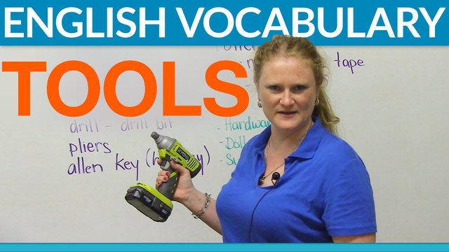 Vocabulary - Tools & hardware screw, hammer, wrench, level...