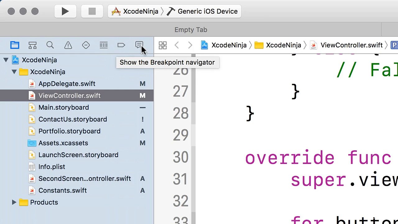 052 Jump through the 8 navigator tabs using shortcut commands