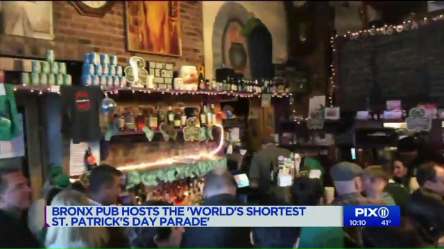 NYC Pub Hosts 'World's Shortest St. Patrick's Day Parade'