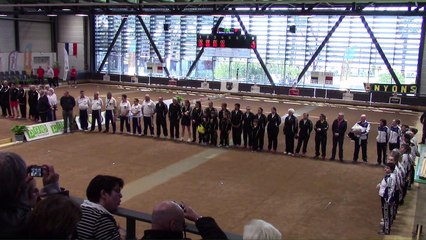 Présentation des équipes, finale N2F Nyons contre Roanne, finale N2 Monaco contre Quincieux, France Clubs 2018, Balaruc-les-Bains 2018