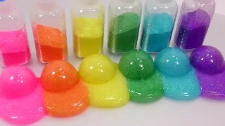 레인보우 반짝이 액체괴물 볼 만들기!! 액괴 클레이 슬라임 장난감 How To Make Rainbow Glitter Slime Ball Recipe DIY Toys PomPom