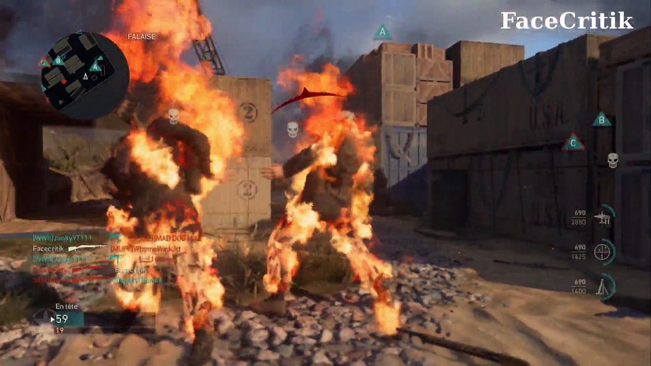 Cargaison 1944 sur Call Of Duty - La folie du jeu avec des fous- WW2
