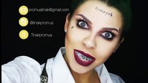 Suicide Squad Joker Halloween Makeup tutorial | Tinakpromua
