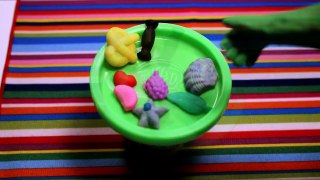 Does Elsa eat too much? Play doh Frozen stop motion new clips with Hulk