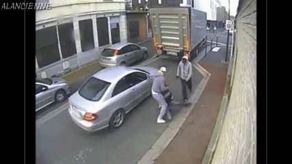 tentative d enlevement ou braquage en pleine d un chauffeur livreur rue france