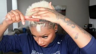 How to MOLD CUT AND STYLE MY Short Hair at home | Laurasia Andrea