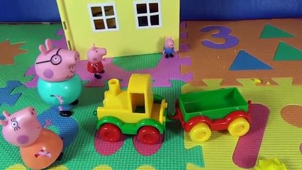 Peppa Pig. Peppa Cerda decora su casa. La familia de Peppa trabajan juntos