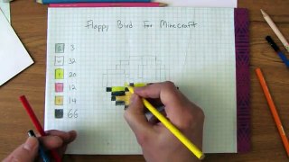 How to Draw Flappy Bird for Minecraft Players