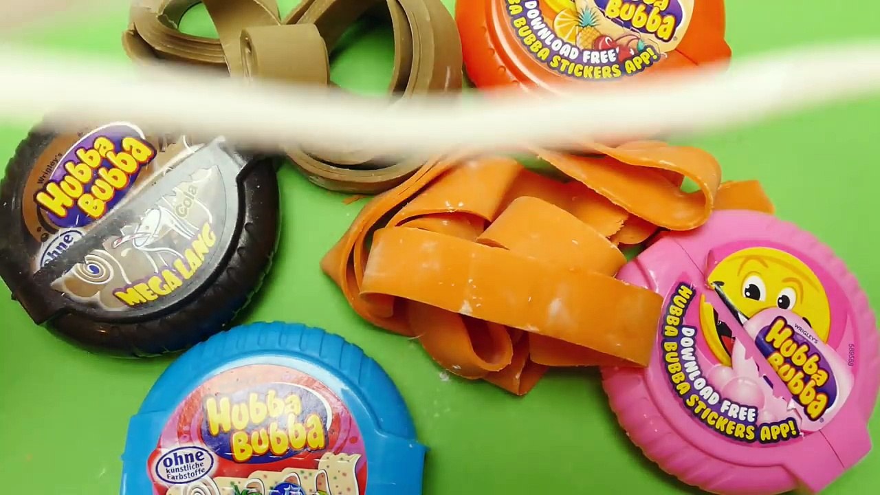 Original Hubba Bubba Mega Long Chewing Bubble Gum Orange, Cola, Fancy Fruit & Triple Mix