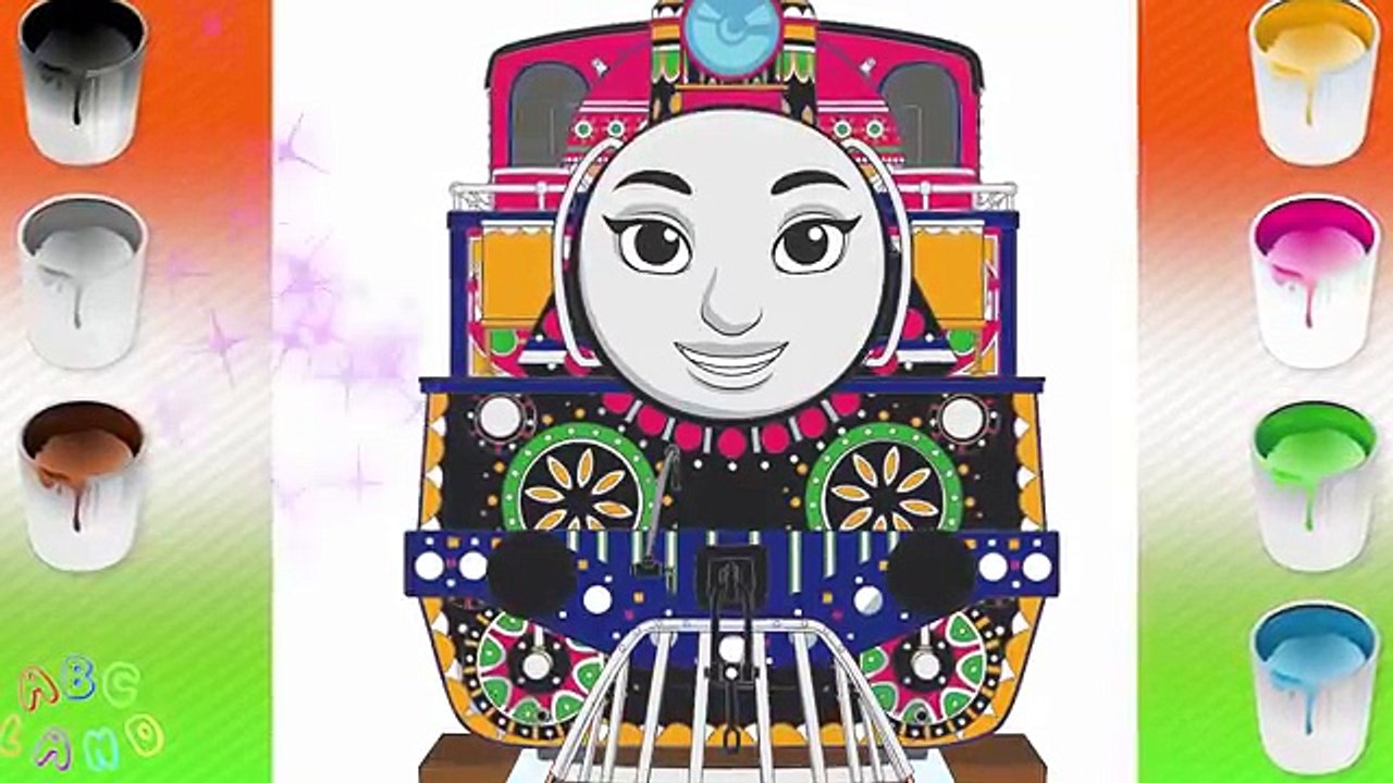 How to Coloring and Drawing Ashima ♦ Thomas and Friends ♦ Coloring pages with Thomas and Friends