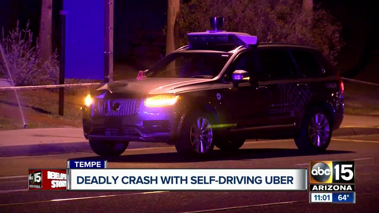 Self-driving Uber car hits, kills pedestrian in...