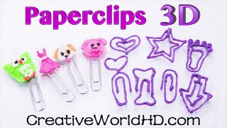 DIY Paperclips/Bookmark/Back to School - 3D Printing Pen Creations/3Doodler DIY Tutorial