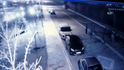 Tokat'ta iki grup arasındaki kavga güvenlik kamerasına yansıdı