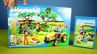 Playmobil Orchard Harvest and Small Pond with Farm Animals Building Set Build Review For Children