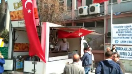 Liman çalışanlarına “Çanakkale menüsü”