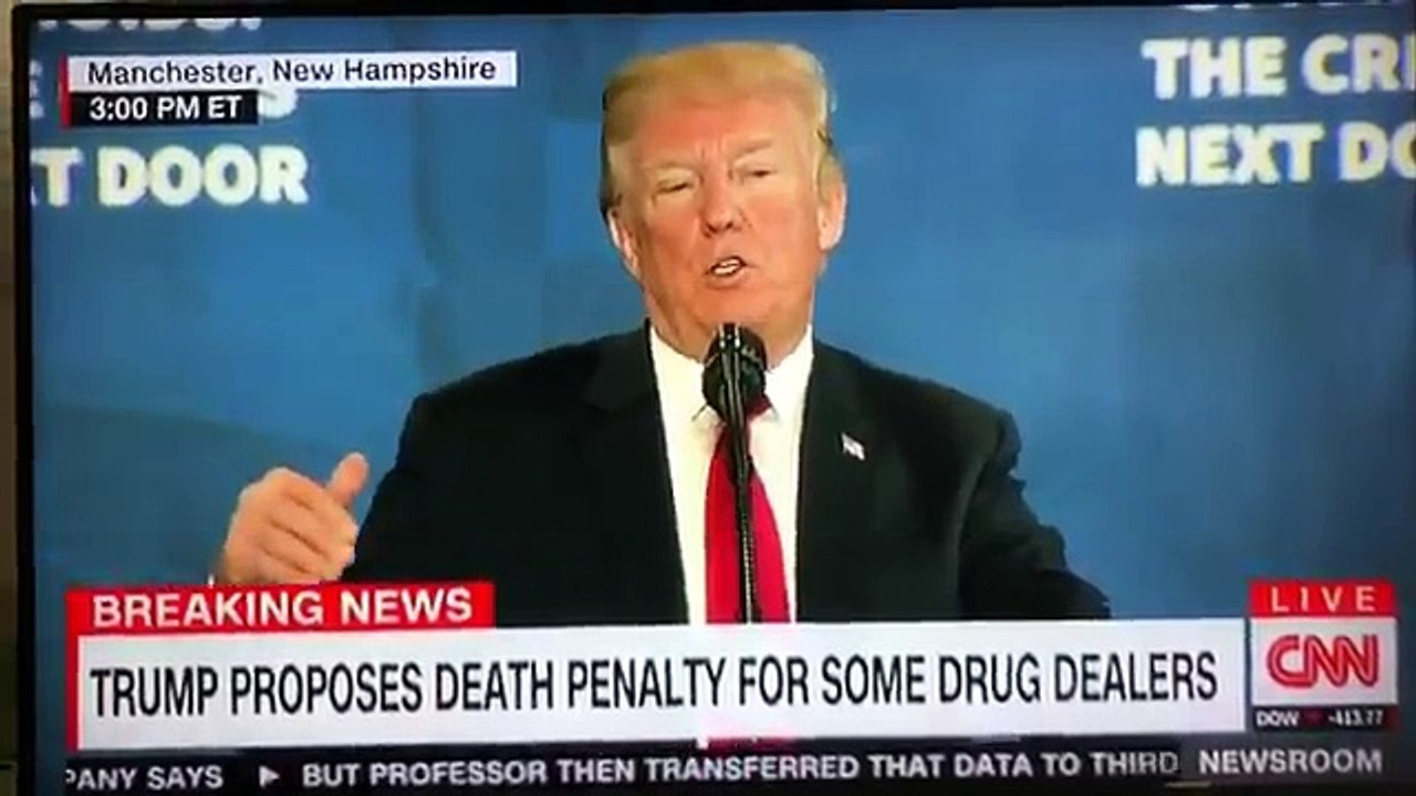 WATCH: Trump Says He Wants The Death Penalty For Drug Abusers, Not Just Dealers