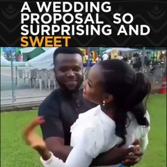 Isioma and Francis Aweh serve us a sweet wedding proposal here