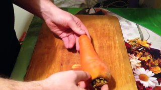 Вкусная поделка-машинка из морковки или как мы научились любить овощи
