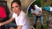 'The girls have big dreams!' Victoria Beckham shares empowering clip from Sports Relief trip to Kenya... as she shares a joke with posing pre-teen.