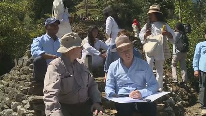 Príncipe Alberto II de Mónaco y presidente Santos visitan Ciudad Perdida en Colombia