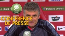 Conférence de presse Stade Brestois 29 - Nîmes Olympique (0-2) : Jean-Marc FURLAN (BREST) - Bernard BLAQUART (NIMES) - 2017/2018