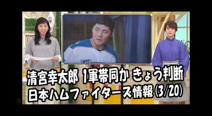 日本ハム 清宮幸太郎 1軍帯同か きょう判断 2018.3.20 日本ハムファイターズ情報 プロ野球