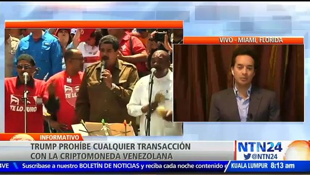 El estratega en jefe de XP Securites, Alberto Bernal, aseguró a NTN24 que, pese a que el presidente de Venezuela, Nicolás Maduro, buscaba obtener dólares con el lanzamiento de El Petro, las medidas anunciadas este lunes por Estados Unidos han acabado co