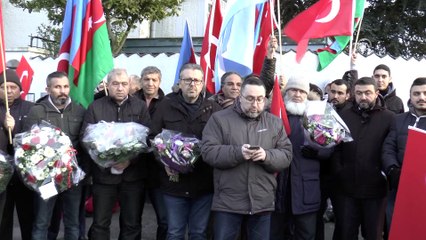 Kopenhag Büyükelçiliğine düzenlenen saldırıyı protesto