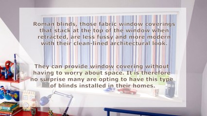 Things To Consider When Installing Roman Blinds