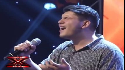 Rodrigo Fernández canta con mucha pasión e impresiona al jurado del Factor X Bolivia 2018