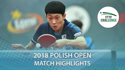 2018 Polish Open Highlights I Kou Lei vs Cho Daeseong (1/4)
