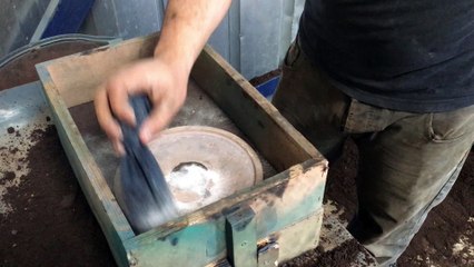 Poured metals and then stowed them beautifully