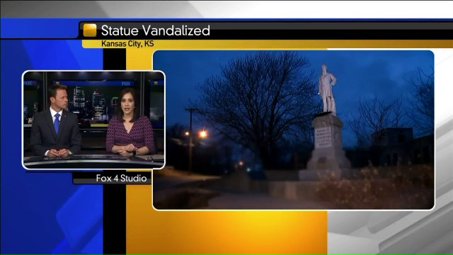 John Brown Statue in Kansas Vandalized with Racial Slurs